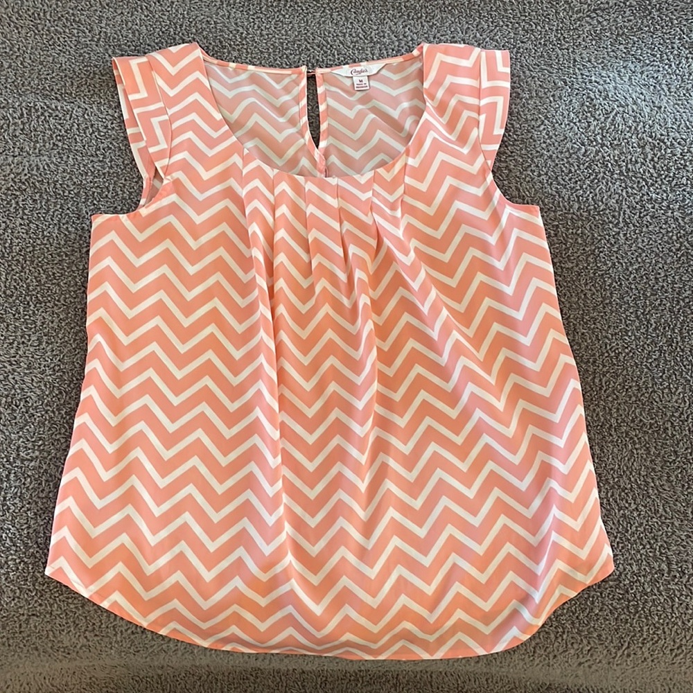 Candies medium pink chevron top